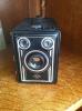 Kamera: Alte Agfa Kamera mit Box.