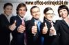 Zu Hause Online Arbeiten in Teamwork mit home-office,  Job am PC in Heimarbeit