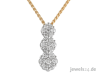 Diamantschmuck,  Halsschmuck,  Collier,  Halskette mit Anhänger,  Diamanten,  Gold gü