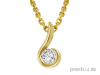 Brillante Geschenke: Diamantschmuck,  Halskette mit Solitaire Anhänger,  Collier,  