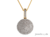 Diamantschmuck,  Halsschmuck,  Halskette mit Anhänger Clip,  Diamanten,  Gold günsti