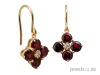 Ohrschmuck,  Ohrringe,  Ohrhänger,  Diamanten,  Granat Edelsteine,  Gold günstig 