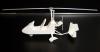 Gyrocopter,  Tragschrauber Modell - 3D Druck,  weiß (unlackiert)